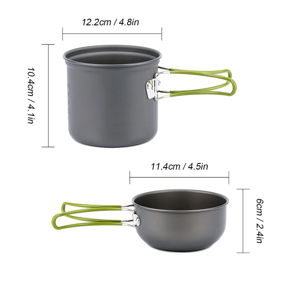 Camping Cookware Kit with Stov - đánh giá và giá Camping Cooking Fire Pit