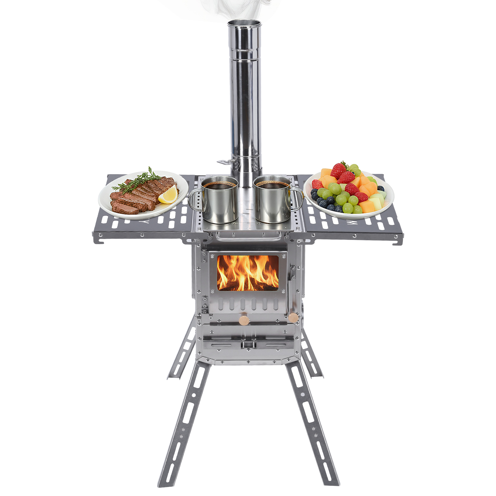 Hot Tent Stove with Oven & Cam - đánh giá và giá Camping Cooking Ovens