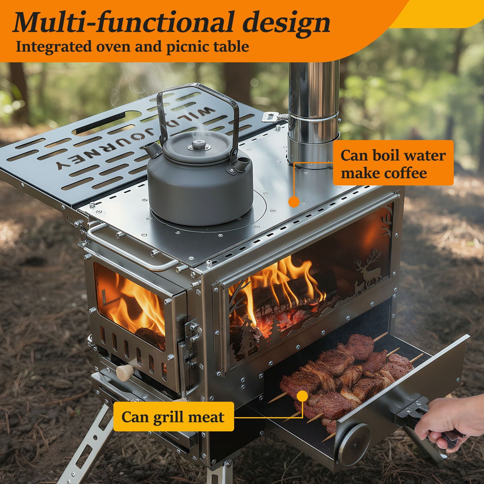 Hot Tent Stove with Oven & Cam - đánh giá và giá Camping Cooking Ovens