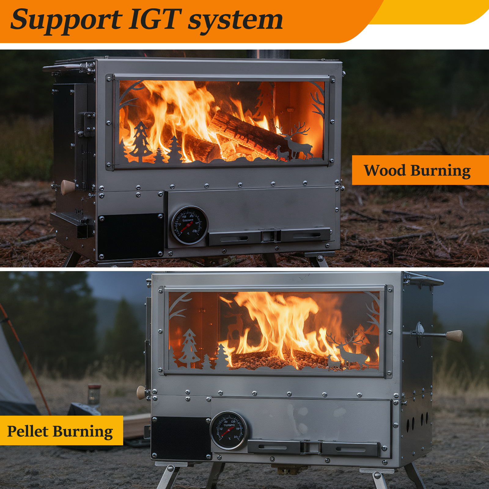 Hot Tent Stove with Oven & Cam - đánh giá và giá Camping Cooking Ovens